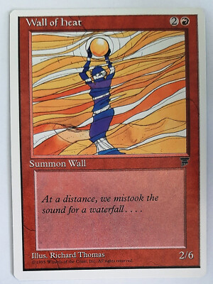  WALL OF HEAT  CHRONICLES 1995 LEGENDS  NM  RED  MAGIC GATHERING  MTG