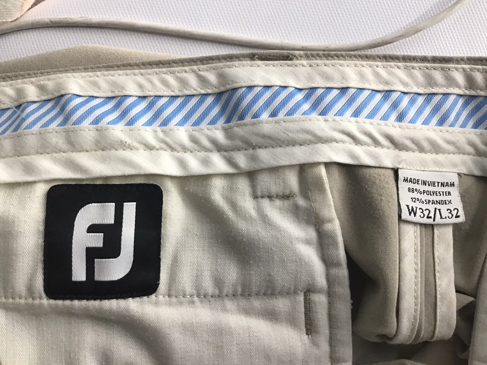 FootJoy Men's Golf Pants Size 32X32 Khaki Beige Flat … Gem