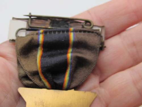 1939 Vermont American Legion Badge FOB Medal Ribbon Pin ID Name Tag - Picture 5 of 6