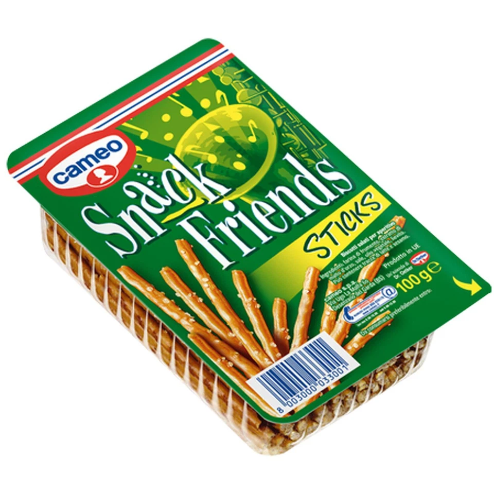CRACKER CAMEO SNACK FRIENDS STICKS 100 GR SALATINI COCKTAIL APERITIVO BASTONCINI