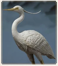 TONGSHIFU Egret Model Brass Birds Realistic Statue Decor Gift Props Collection