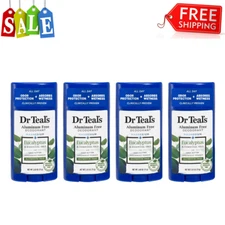 (PACK OF 4) Dr. Teal's Magnesium + Eucalyptus Aluminum Free Deodorant, 2.65 oz