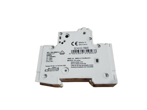 (QTY:1) Siemens 5SJ4110-7HG40 / 5SJ41107HG40 Leitungsschutzschalter - Bild 4 von 6
