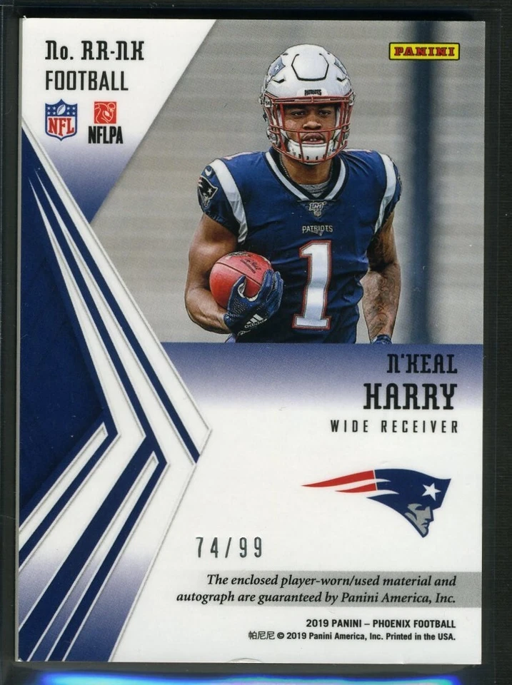 2019 Phoenix Rising N'Keal Harry Autograph Football Ball /99 Rookie Card Auto RC - Image 2 of 4