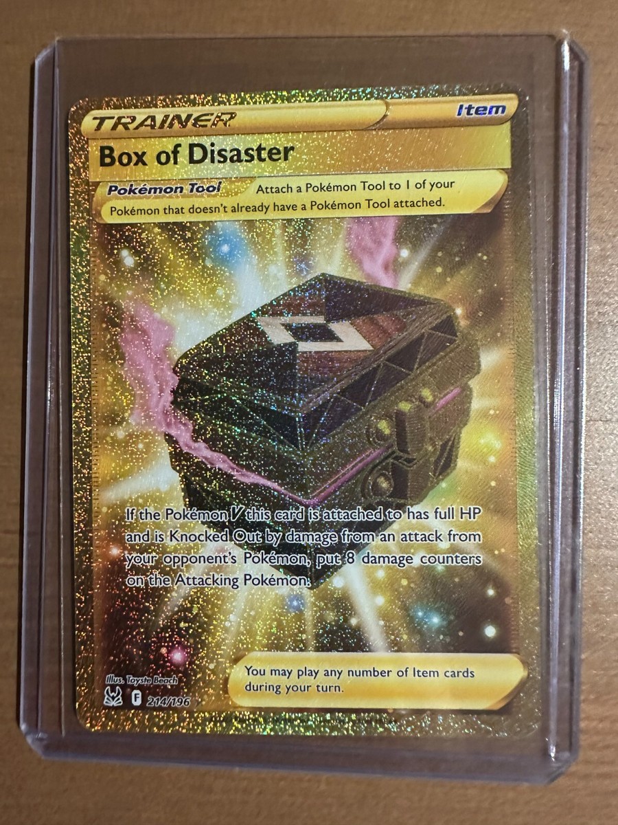 NM Pokemon Lost Origin Box of Disaster Secret Rare Gold #214/196 | eBay