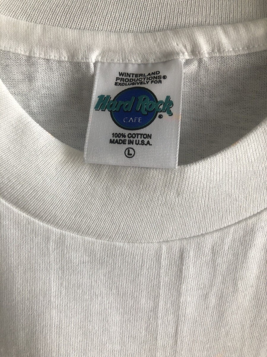 T-shirt Vintage Hard Rock Café San Francisco - Blanc - Taille L Pour Femme (Occasion Excellent État)