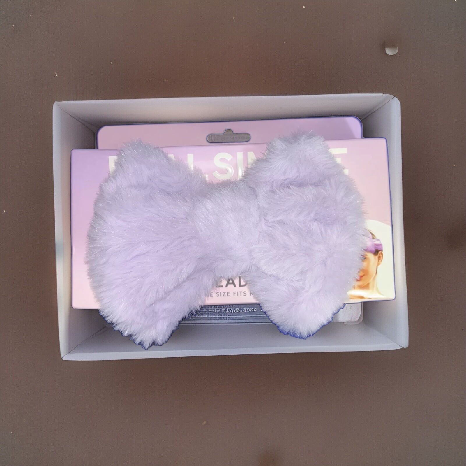 Diadema de spa de tela de felpa simple real