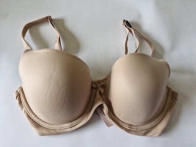 Victoria's Secret Body von Victoria gefütterter Halb-BH hautfarben UK 36 C UVP 35 £ neu mit Etikett