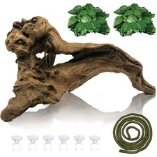 Reptile Driftwood Branch Decor Terrarium Ornament Wood Climbing Natural Aquar...