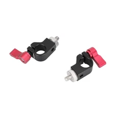 2Pcs CAMVATE 15mm Single Rod Clamp w/ 1/4" Screw Mount fr Video Light/Microphone