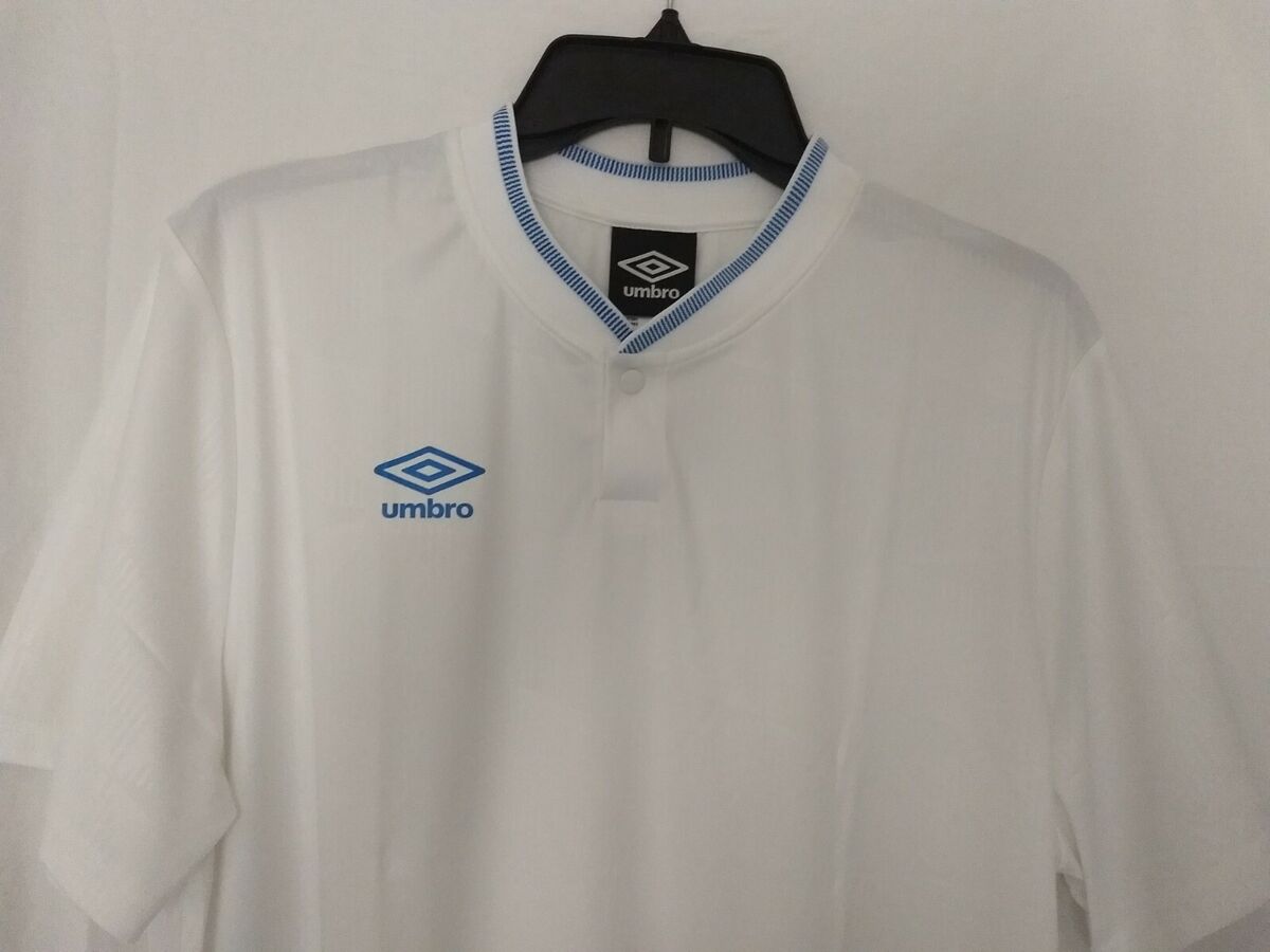 【UMBRO】 SCR X UMBRO Graphic Short Sleeve Jersey White Umbro Mens Soccer Jersey White Short Sleeve Button Collar