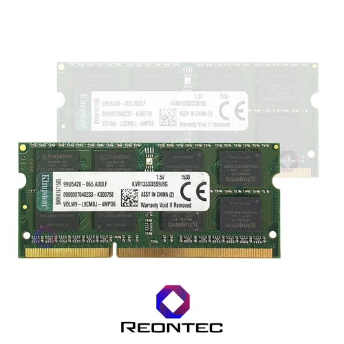 8 Go De RAM Pour Ordinateur Portable Kingston PC3 - 10600S DDR3 KVR1333D3S9/8G