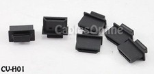 HDMI Male Dust Cover Port Protectors, Black, 10-Pack, CV-H01