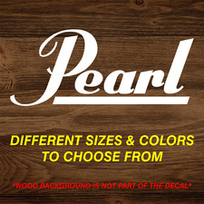 Pearl Drums Logo Vinyl Decal Sticker Choose Size  Color