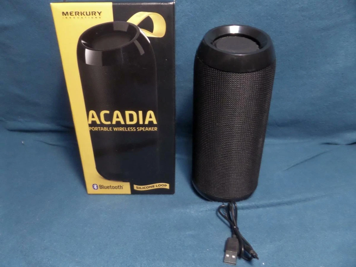 unir Arrastrarse Acelerar Merkury Acadia Portable Wireless Speaker With Silicone Loop MI-8065B-101 |  eBay