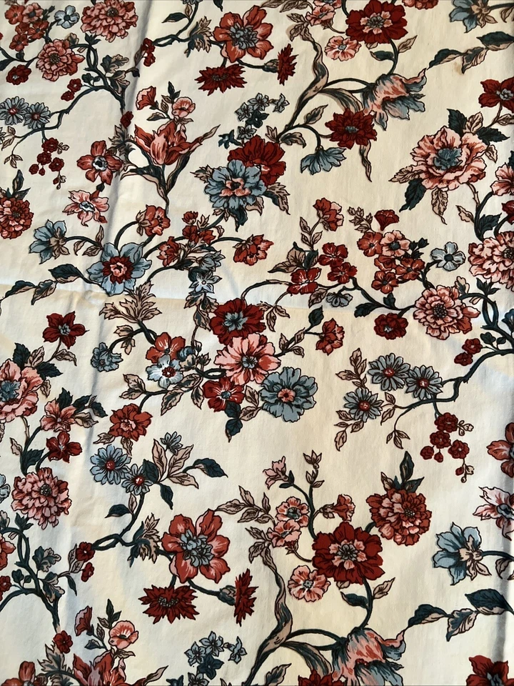 2 Waverly Tidewater розовый цветочный занавески панели 45 «x 38» род карман 100% хлопок - Изображение 2 из 4