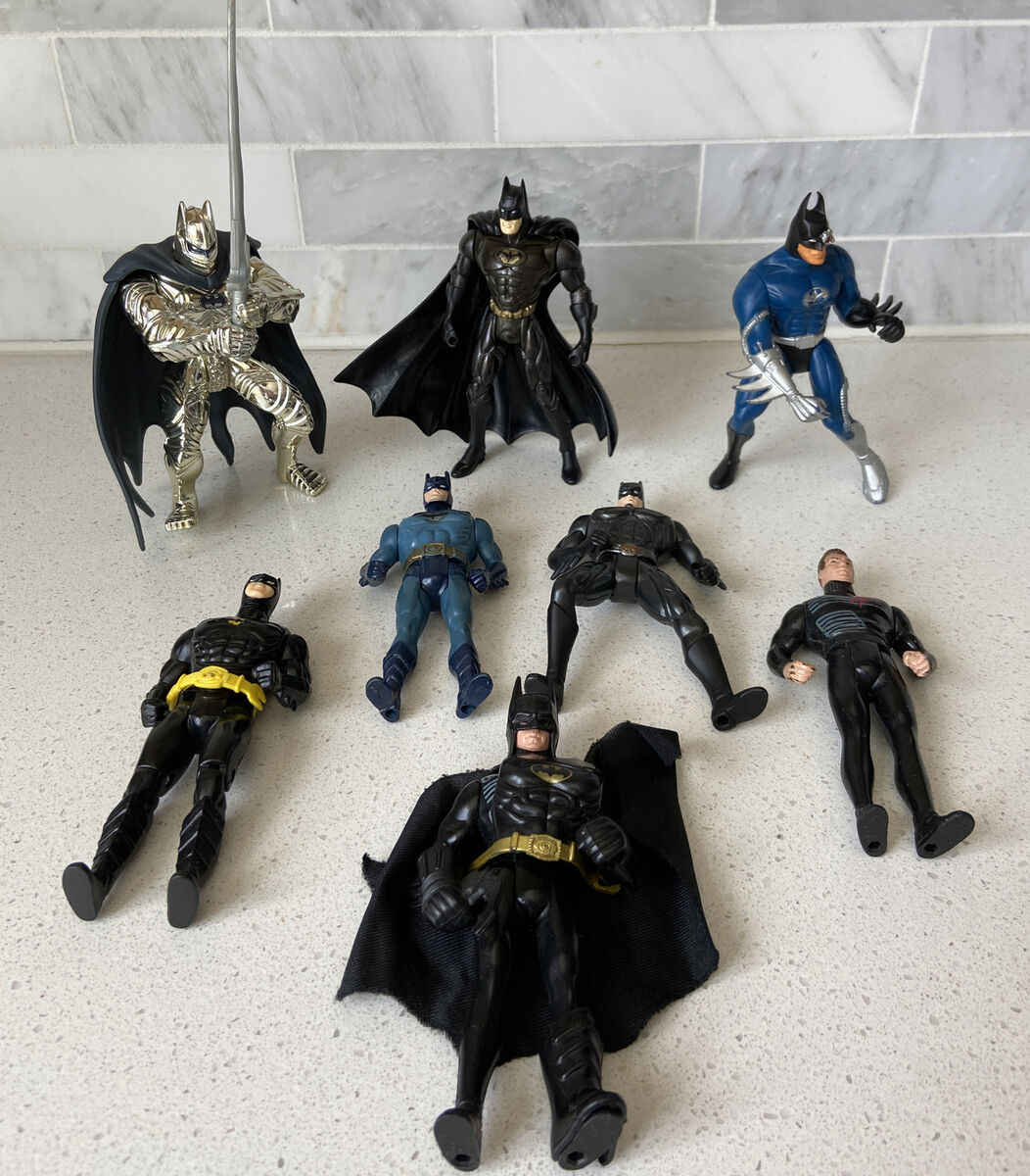Vintage 90's Batman Action Figure Lot of 8 Kenner Toybiz Vintage 90's Batman Action Figure Lot of 8 Kenner Toybiz