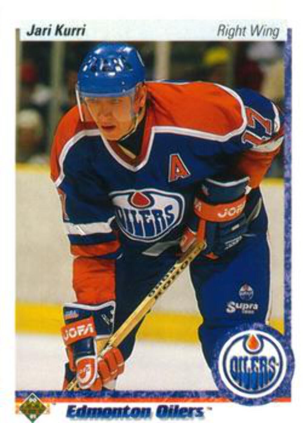 #146 Jari Kurri - Edmonton Oilers - 1990-91 Upper Deck Hockey