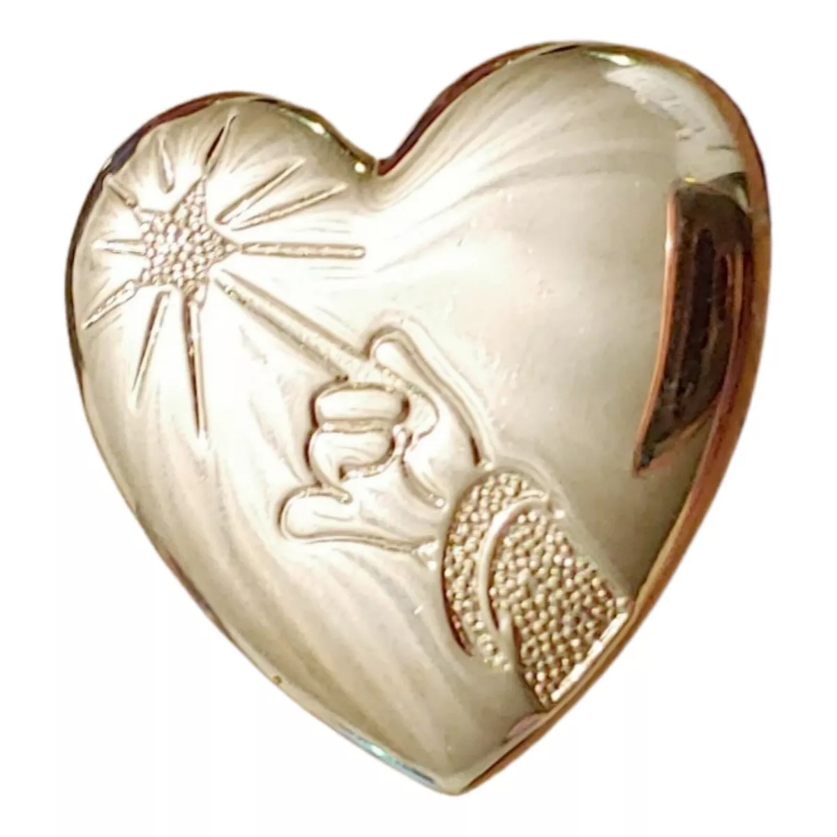 The Variety Club Gold Heart Pin Disney Mickey Mouse Hand Sorcerer