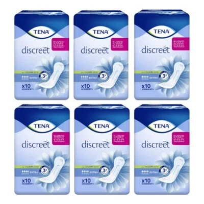 60pz TENA Assorbenti discreet Extra con InstaDry zone - Imagen 1 de 4
