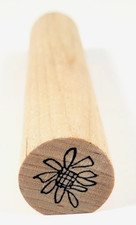 Judith-Flower-Wood Mounted Rubber Stamp
