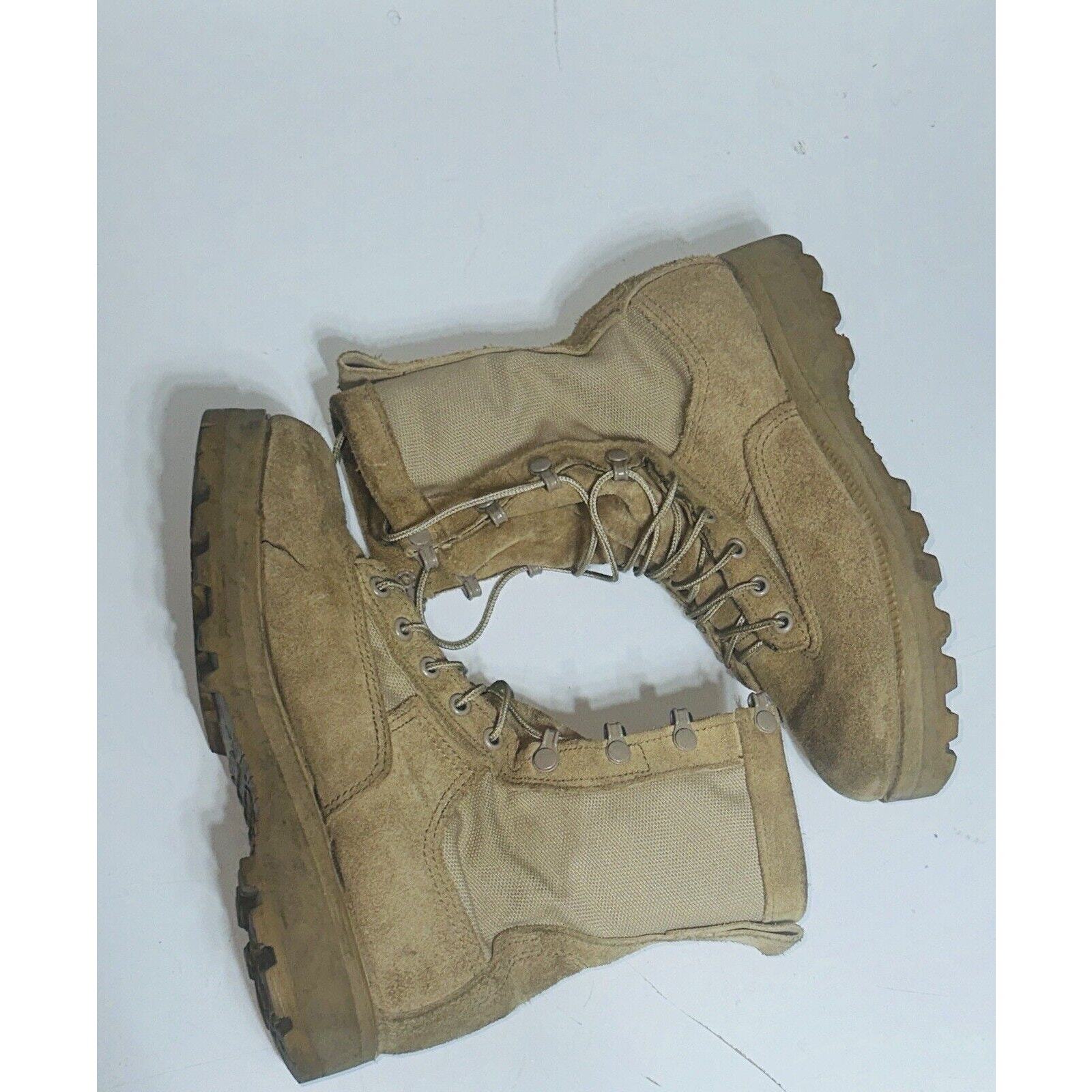Military Combat Boots Hit Weather Tan Men’s US 5.5 Belleville Vibram-image
