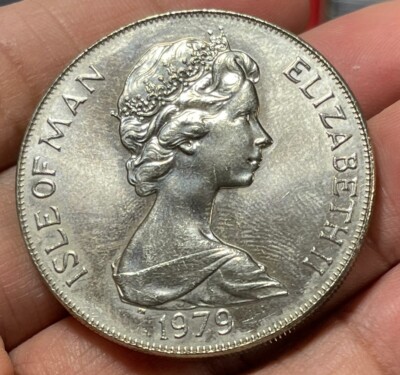 1979 Isle of Man One Crown Coin #3 Excellent Condition High Value