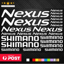 SHIMANO NEXUS - KIT Vinyl Decals Stickers Sheet Bike Frame Cycle Cycling Bicycle