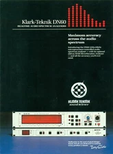 Klark-Teknik Realtime Spectrum Equalizer Equaliser Sale Dealer Brochure Vintage