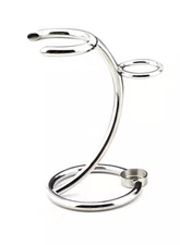 Men Shaving Stand Luxury Stainless Steel for Safety Cartridge Razor Brush Holder