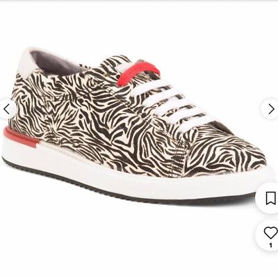Hush puppy bounce plus animal printed hair,  calf design sneakers size 9 NEW