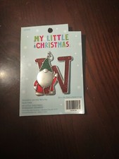 "W" Christmas Gnome Ornament