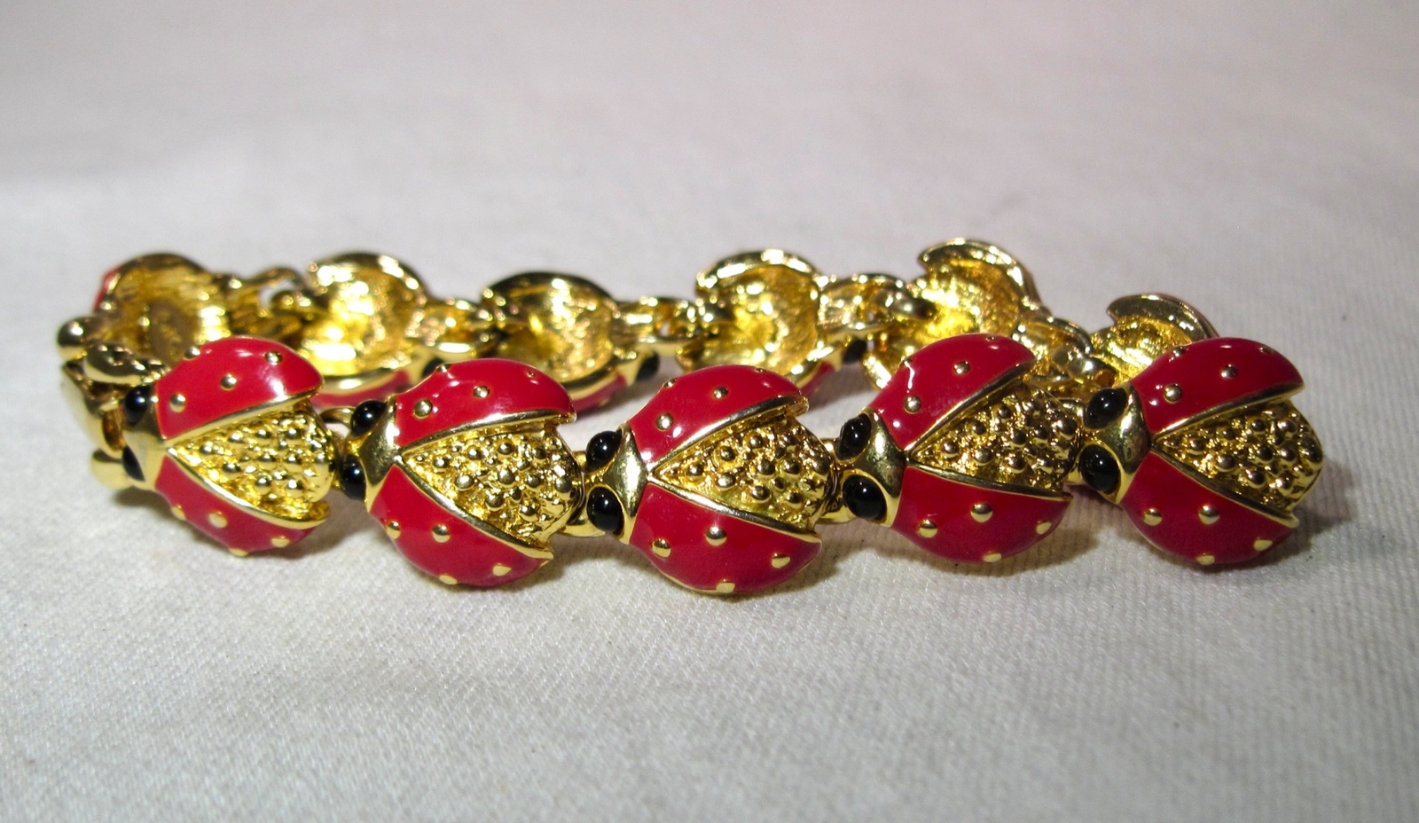 KJL Kenneth Jay Lane Ladybug Bracelet K1420 - image 5