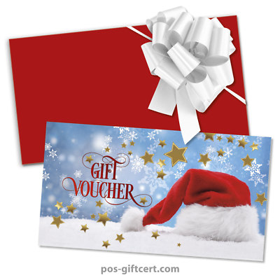 Gift vouchers + envelopes + pull bows for christmas X294GB