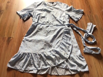 Vero Moda Kleid, Etuikleid, Blusenkleid Gr. XL (42, 44) blau, weiß geblümt TOP !