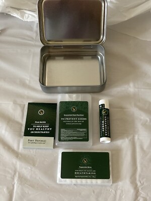 First Republic Bank Travel Kit Tin Case Filled With Life Essentials!