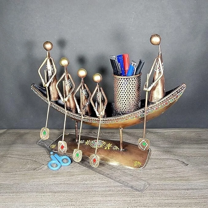 Pen Holder Stand for Home & Office – Beautiful Antique Designer Pen Holder for T - Image 3 of 4