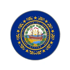 New Hampshire State Flag Golf Ball Marker