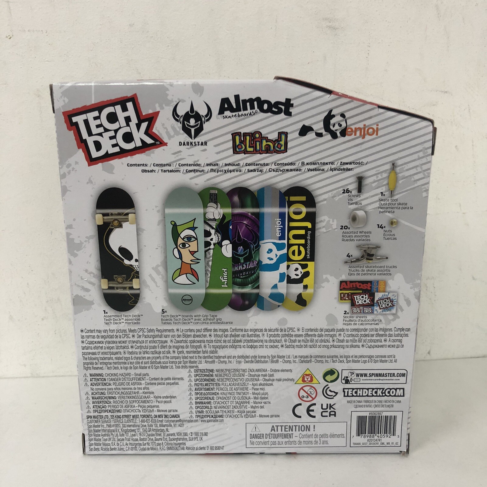 Tech Deck Flip SK8SHOP 6 Pack Finger Skateboards- Bonus Pack Enjoi