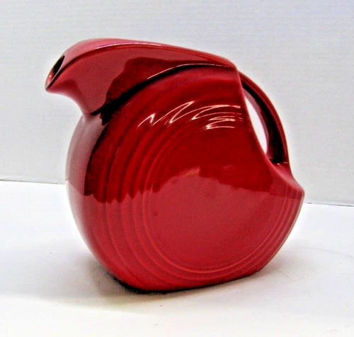 Homer Laughlin Fiestaware Jug Beverage Pitcher Scarlet Red Water Fiesta Ware