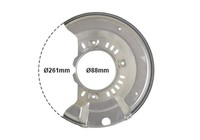 VAN Wezel Spritzblech Bremsscheibe 5430372 FüR Toyota Yaris SCP10_ SCP10R NCP10