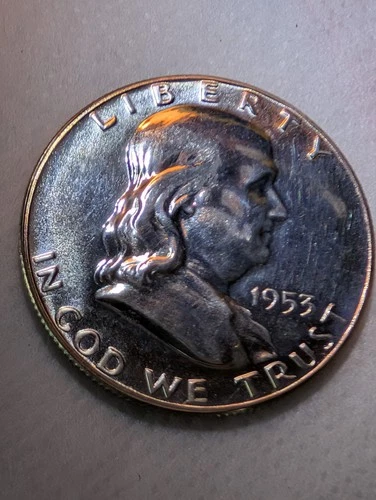 1953 Proof Silver Franklin Half dollar 50C GEM BRILLIANT!