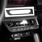 Carbon Fiber ABS Air Conditioner Switch Button Cover Trim For Hyundai Elantra N