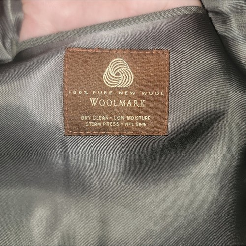 Mens Tasso Elba Wool Blazer Size R46 Gray - Picture 5 of 8