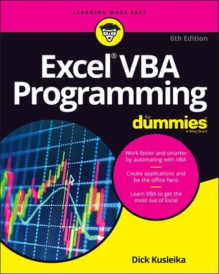 Excel VBA Programming For Dummies (For Dummies (Computer/Tech)) - paperback ...