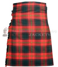 Scottish Handmade Traditional Ulster Red Tartan kilt Men's Custom Size Kilt