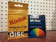 Kodak  Konica Kodacolor VR Disc Color Film Lot of 2 UNUSED RARE FRIDGE KEPT