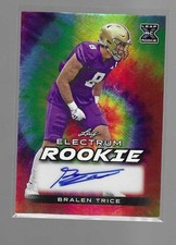 BRALEN TRICE 2024 LEAF ELECTRUM ROOKIE AUTO CARD #RA-BT1  /25. rookie card picture