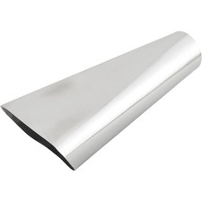 Stainless Steel Oval Exhaust Tip 2-12 Inch Inlet Stainless Steel Oval Exhaust Tip 2-12 Inch Inlet