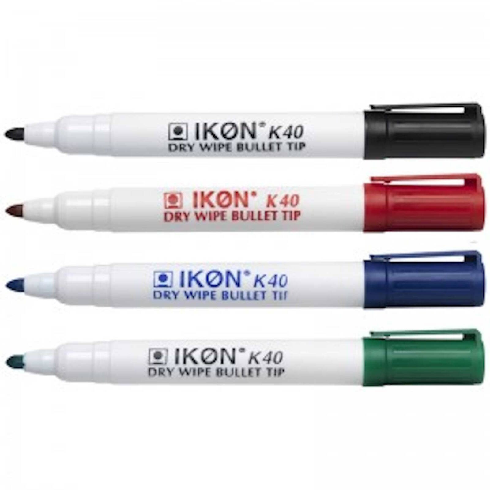 ValueX Drywipe Marker  - Bullet Tip Pack of 4 Assorted Colours
